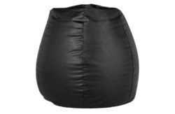 HOME New Pear Extra Large Leather Effect Beanbag - Black.